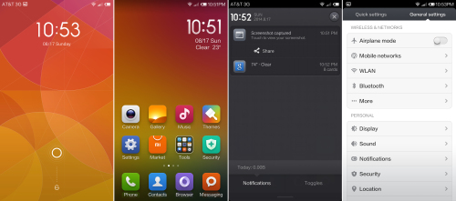 MIUI Homescreen